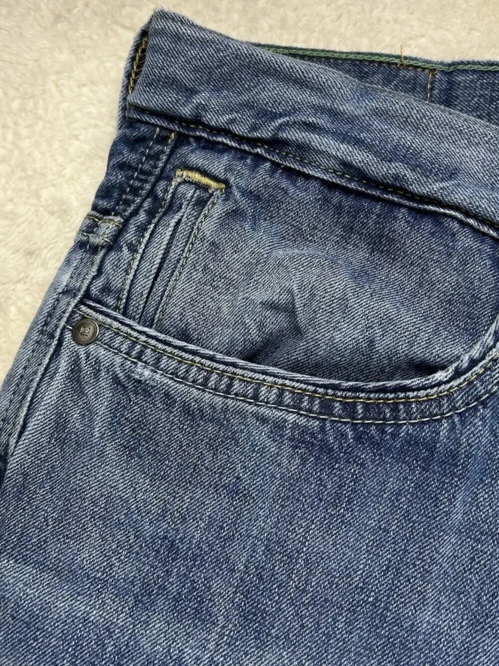 Emidio Tucci Jeans Men’s 36x32 Cotton Blend 5-Pocket Blue Denim